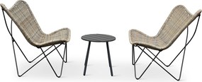 Noela Balkónový set Lounge + 2x kreslo Edland