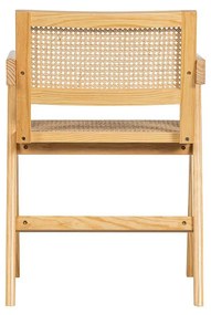 Ratanová jedálenská stolička Gunn 80 × 54 × 54 cm