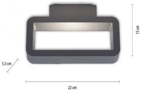 Paul Neuhaus 9668-13 - LED Vonkajšie nástenné svietidlo HENDRIK LED/5,2W/230V IP54