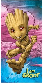 Bavlnená detská osuška 70x140 cm Groot "I am groot" – Jerry Fabrics