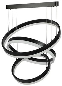 LED Stmievateľný luster na lanku LED/86W/230V 3000K čierna