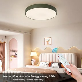Brilagi - stmievateľné LED stropné svietidlo POOL LED/60W/230V 3000-6000K 50 cm zelené+DO