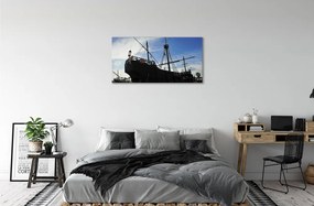 Obraz canvas loď neba 125x50 cm
