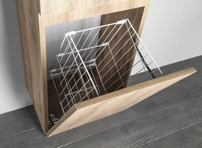 Aqualine Aqualine, ALTAIR vysoká skrinka s košom 40x184x31cm, dub emporio, AI485L