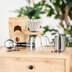 4Home Súprava na prekvapkávanú kávu Dripper, 600 m