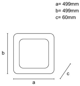 LED Stmievateľné stropné svietidlo LED/45W/230V 3000-6500K biela + diaľkové ovládanie