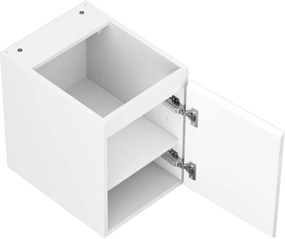 Mexen Orio, kúpeľňová skrinka 35 cm, 1 dvierka, biela matná, 91A11-03547-1-BF01