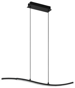 EGLO Dizajnové závesné LED osvetlenie LEJIAS, 21,5W, teplá biela, čierne