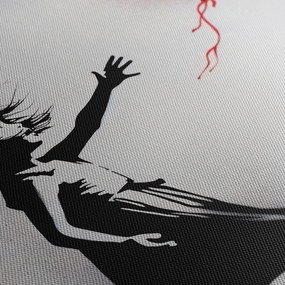 Obraz srdce vo vetre street art