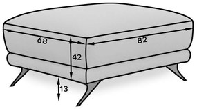 Rozkladacia sedacia súprava s úložným priestorom Meri 3+1+1 - tmavozelená