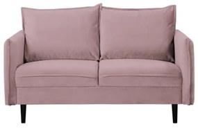 Zamatová pohovka v levanduľovej farbe 138 cm Juli – Ropez