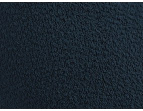 Tmavomodré kreslo z textílie buklé Janissaire – Bobochic Paris