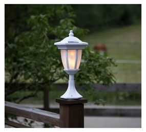 Biele vonkajšie solárne LED svietidlo Star Trading Flame