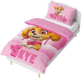Bavlnené posteľné obliečky Labková patrola - Paw Patrol – motív pilotka Skye - 100% bavlna - 70x90 cm + 140x200 cm