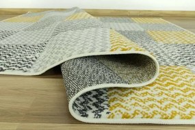 Koberec Luna 503568/89935 Patchwork žltý