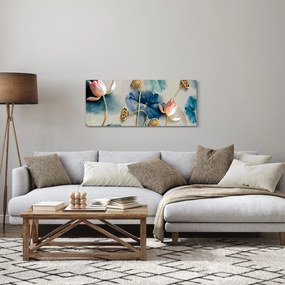 Obraz s kvetmi (120x50 cm)