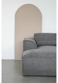 Sivá rohová pohovka (pravý roh/do tvaru "U") Flex Felix – Miuform
