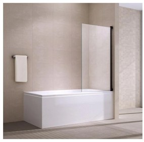 EVORA Čierna 6mm, 70x140 Vaňová zástena