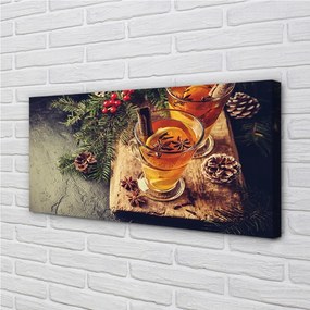 Obraz canvas Zimné čaj klinček 140x70 cm