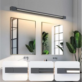 Brilagi-LED Kúpeľňové osvetlenie zrkadla AQUA LINE LED/36W/230V 120 cm IP44 antracit