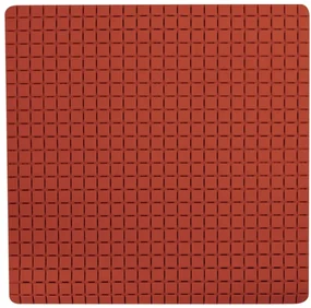 Spirella Protiskluzová podložka do sprchy QUADROPremium, terakota, 54 x 54 cm