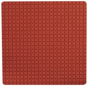 Spirella Protiskluzová podložka do sprchy QUADROPremium, terakota, 54 x 54 cm