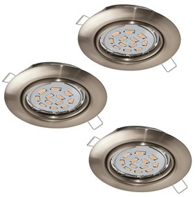 Eglo Eglo 94408 - SADA 3x LED Podhľadové svietidlo PENETO 3xGU10-LED/5W/230V EG94408