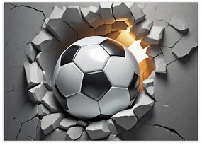 Gario Obraz na plátne Futbal 3D Rozmery: 120 x 80 cm