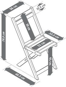 Balkónová jedálenská súprava »Lenja« s regálom