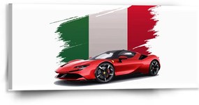 Sablio Obraz Ferrari Talianska vlajka - 110x50 cm