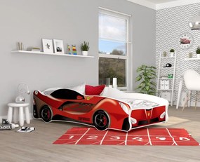 Detská posteľ auto MICHAEL 160x80 cm - červená (21)