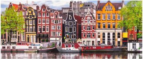Obraz - Amsterdam, tanečné domy (120x50 cm)