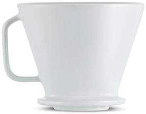 Ručný filter na kávu, veľ. 4, biely