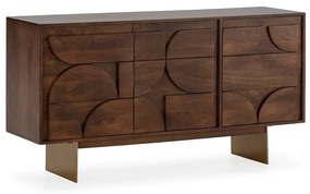 Hnedá komoda z mangového dreva 145x76x40 cm Trisha – MOME