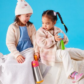 Termoska na pitie sport 500 ml - ružová/oranžová