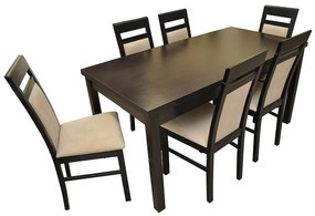 Jedálenská zostava Monia 1+6 ST343 II WENGE KR647 venge Casablanca 2304