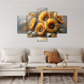 Obraz - Maľba slnečníc (150x105 cm)