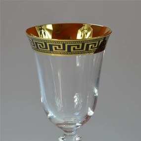 BOHEMIA ANGELA VERSO GOLD POHÁR NA VÍNO 185 ML SADA 6 KS