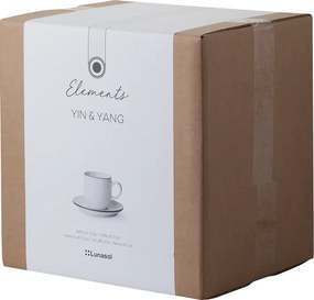 Kávový set 12 ks — Elements Yin &amp; Yang white - W0229