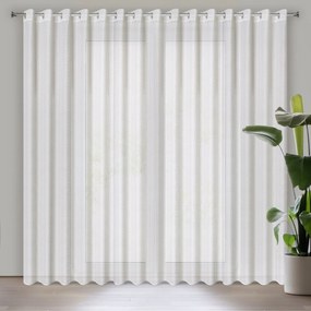 ZÁCLONA NA KRÚŽKOCH SIBEL 300 CM X 250 CM BIELA
