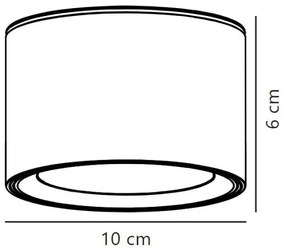 Nordlux - LED Stmievateľné bodové svietidlo FALLON LED/5,5W/230V biela