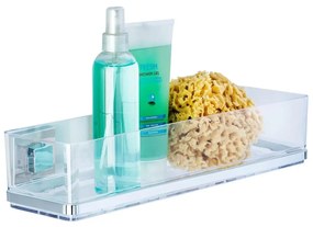 WENKO 22685100-Polica VACUUM-LOC QUADRO ED 38,5x14,5 cm strieborná/lesklý chróm