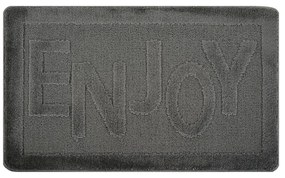 Antracitová kúpeľňová predložka 60x100 cm Enjoy – Foutastic