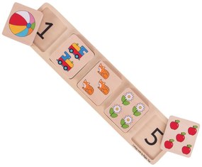 Bigjigs Toys Vkladacie puzzle počítanie