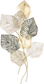 Kovová dekorácia na stenu Nadia 100x53 cm