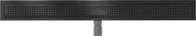 Mexen Flat nerezový sprchový žľab 80 cm vzor M08, čierna, 1725080-15