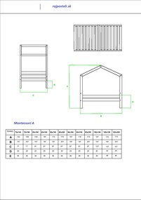 Raj posteli Posteľ MONTESSORI A