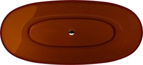 Besco Voľne stojaca vaňa zo syntetickej živice Mexa 170 Earth Rust BESCO-Typ výpuste: Click-Clack štandard, biela