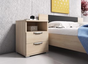 Noční stolek Naka 46 cm dub Sonoma