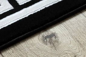 Koberec GLOSS 6776 85 Greek - čierny, slonia kosť